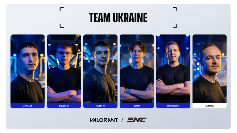 UESF оголошує склад збірної України з VALORANT на ENC 2026